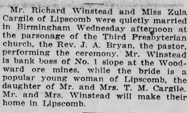 Richard Winstead-Zula Cargile